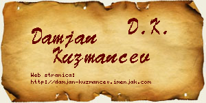 Damjan Kuzmančev vizit kartica